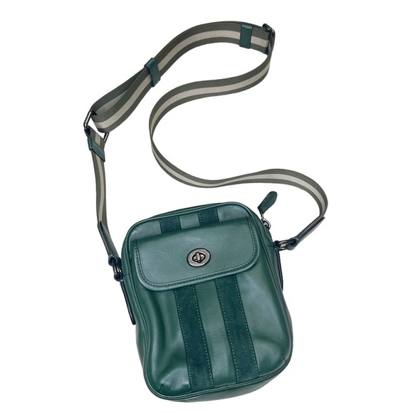 Coach Green Leather Crossbody Bag - Picture 1 of 11